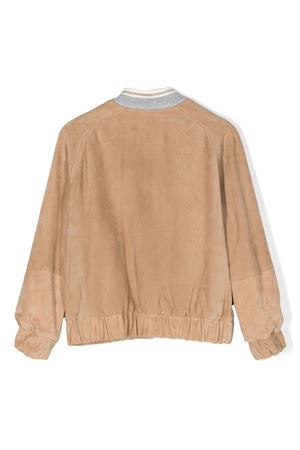 Bomber in pelle marrone ELEVENTY KIDS | ES2Q37Z1328117